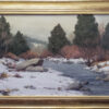American Legacy Fine Arts presents "Winter Begins; Truckee River" a painting by Kathleen Dunphy.