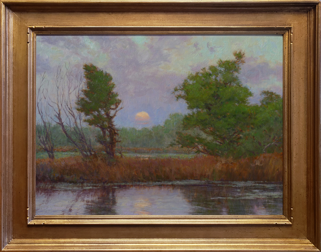 American Legacy Fine Arts presents "Autumn Marsh; Harbor City, San Pedro" a painting by Stephen Mirich.