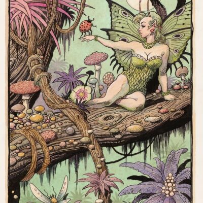 American Legacy Fine Arts presents "Tinkerbell" a painting by William Stout.
