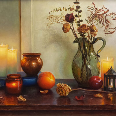 American Legacy Fine Arts presents "Autumn Roses" a painting by Alex Tabet.
