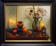 American Legacy Fine Arts presents "Autumn Roses" a painting by Alex Tabet.