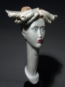 American Legacy Fine Arts presents "Blue-Eyed Girls Series, #6: Charlotte" a sculpture by Bela Basci.