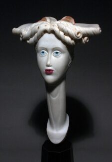 American Legacy Fine Arts presents "Blue-Eyed Girls Series, #6: Charlotte" a sculpture by Bela Basci.