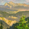 American Legacy Fine Arts presents "Panorama; Looking East from Mt. Disappointment" a painting by Peter Adams.