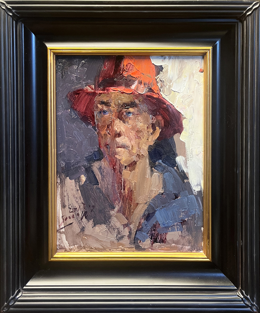 Oil painting Jove Wang Artist Gold Miner