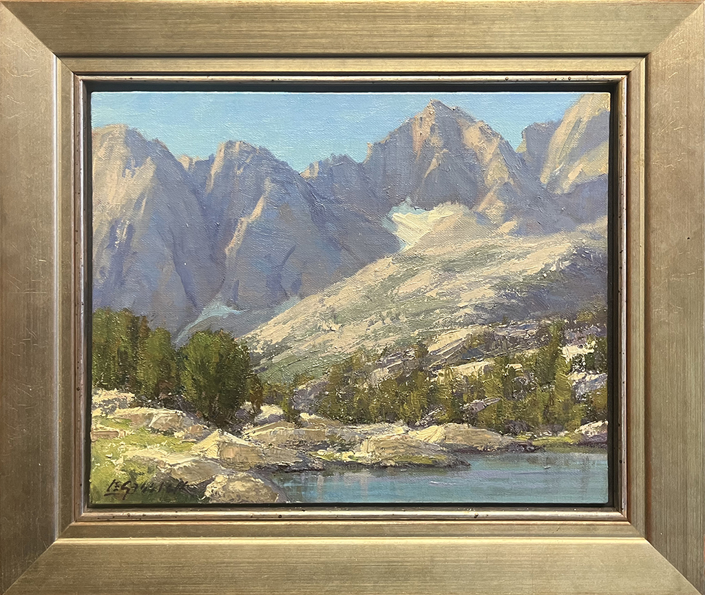 Jean LeGassick Artist Oil painting Mountain, lakes, trees Sierra Nevada