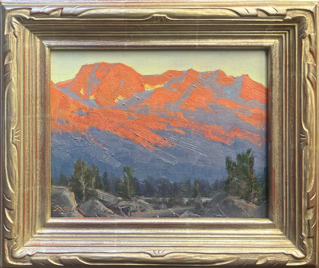 Jean LeGassick Artist Oil Painting mountians, landscape, trees, rocks