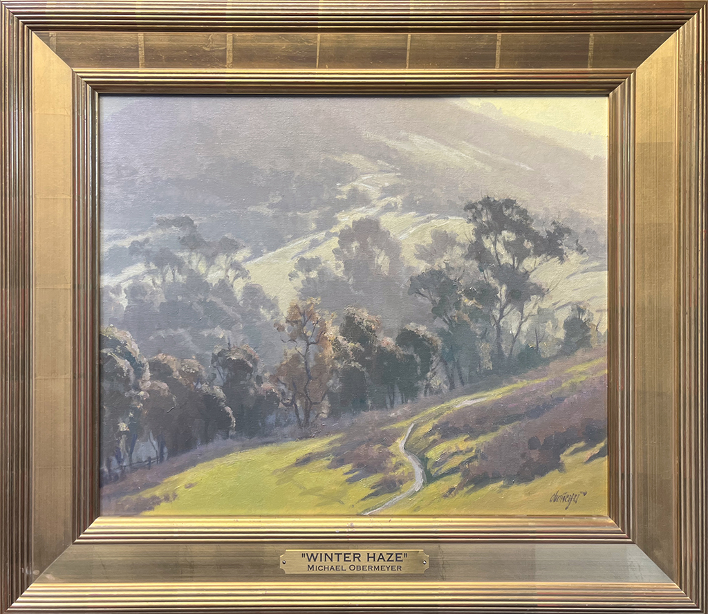 Michael Obermeyer Artist Oil Painting Landscape, hill, trees