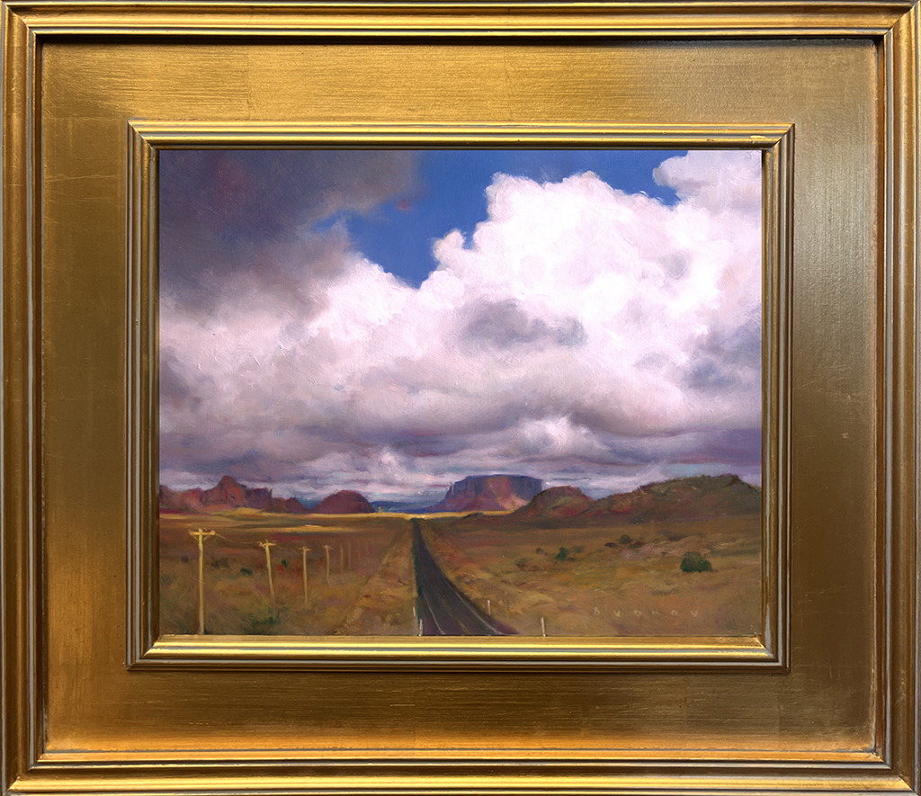 Nikita Budkov artist oil painting landscape, mountains, Utah, Arizona