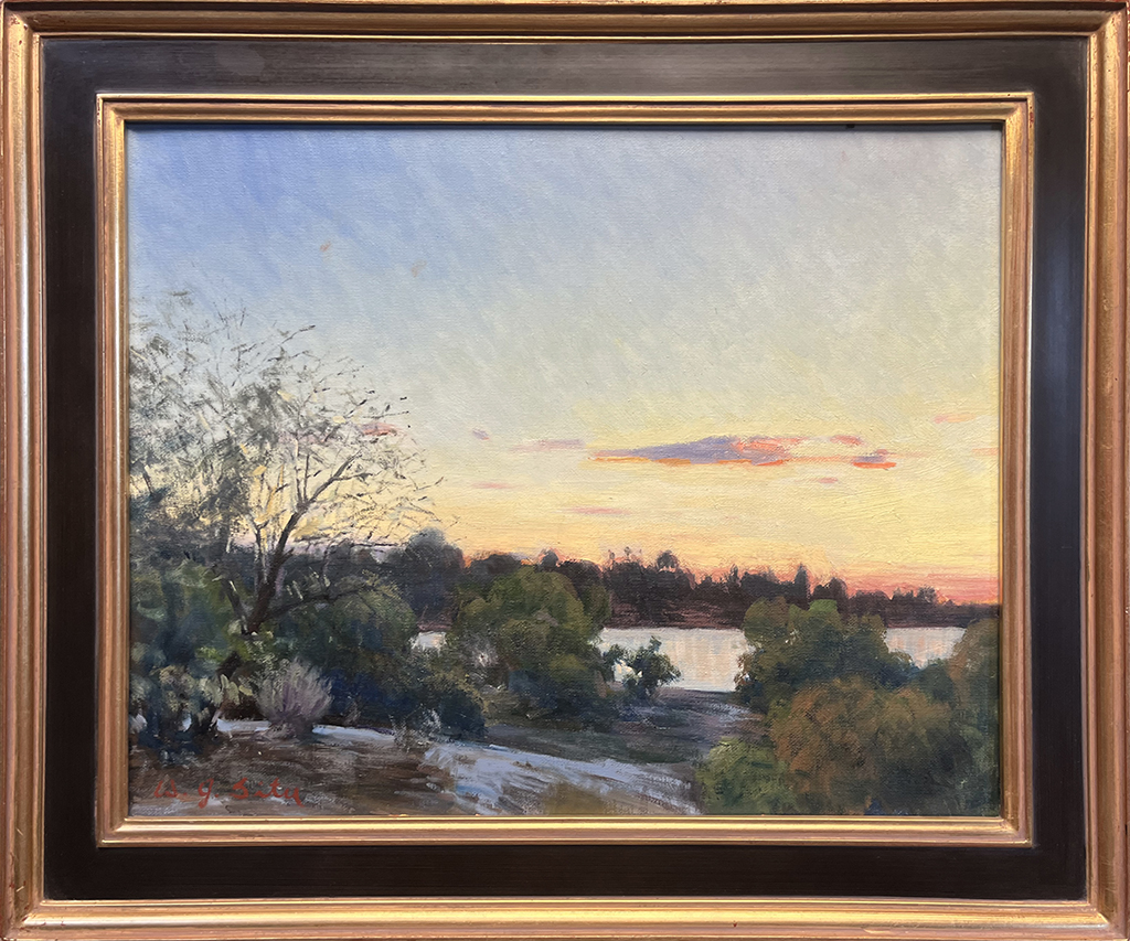 W. Jason Situ Artist Oil Painting landscape, lake, sunset