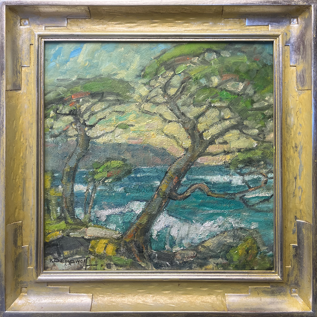Karl Dempwolf Artist Oil painting trees, coastal, landscape