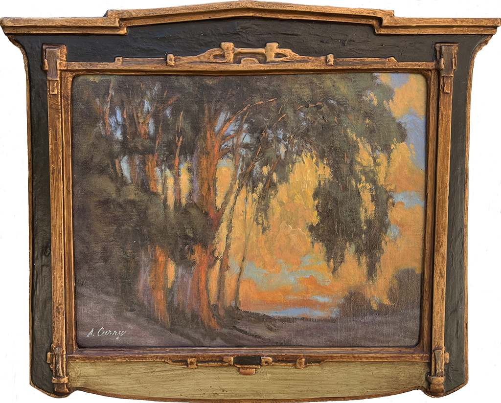 Steve Curry artist oil painting landscape, trees