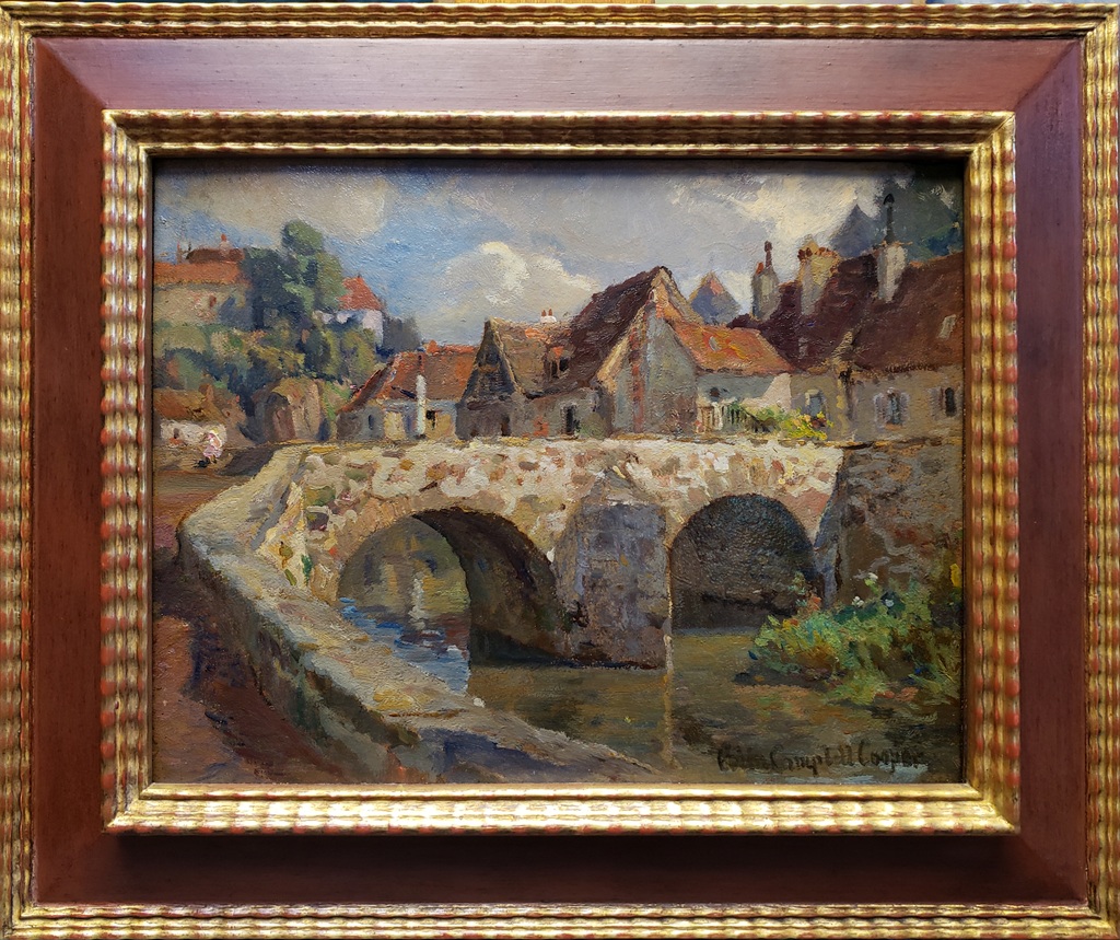 American Legacy Fine Arts presents "A View of a European Village" a painting by Colin Campbell Cooper.