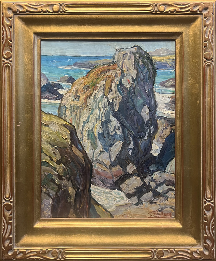 Tim Solliday Artist Oil painting Coastal, seascape, rock, waves